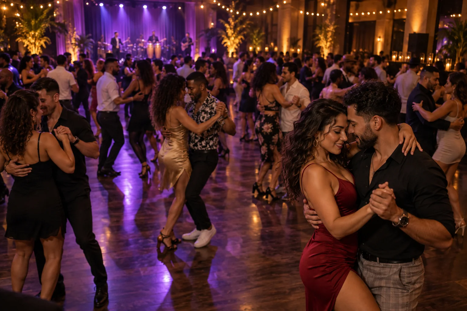 AI-generated illustrative dance scene